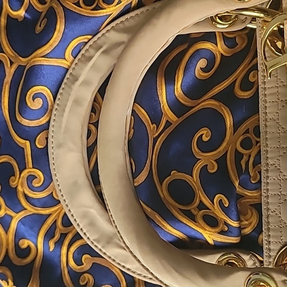 Christian Dior Beige NYLON Lady Cannage with Charm. - Picture 6 of 10